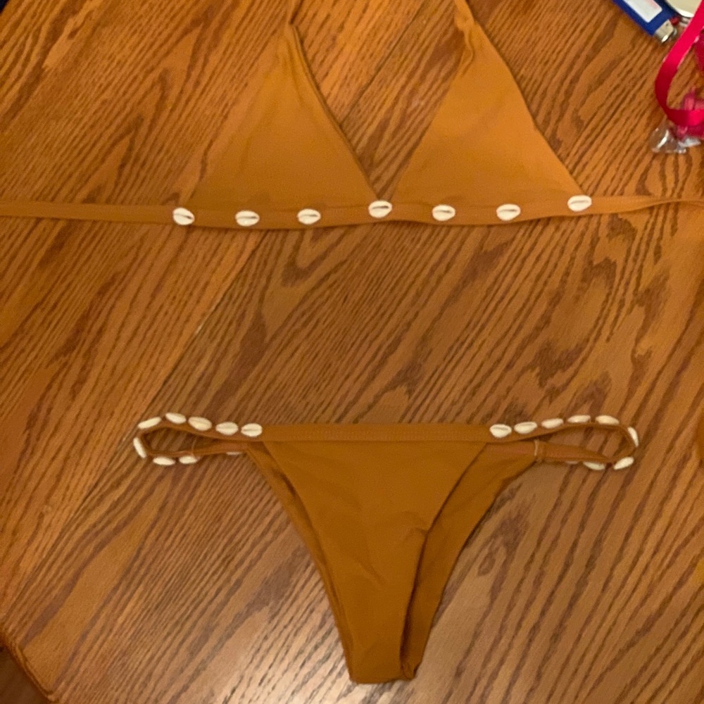 Zaful shelled bikini top and bottom!